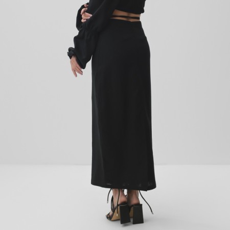 Midi skirt MIST, col. Black, rr s-3