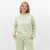Women's costume (sweatshirt, trousers), pale green color, size 54