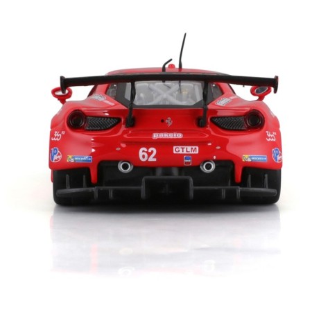 Racing machine BBURAGO Ferrari 488 GTE 2017, DIE-CAST, 1:43, Red color-4