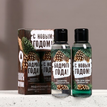 Gift set of "Wealth and Success", shower gel and hair shampoo, 2x100-1