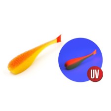 Yaman foam fish with silicone insert, 90 mm, color 20 UV, 5 pcs.