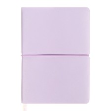 Diary of Leduced A5 136 DEVENTE sheets. Jane, soft pvc cover, elastic band, perforation, liesse, block 70, lilac