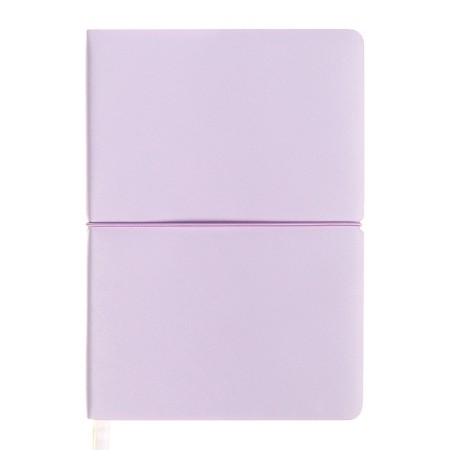 Diary of Leduced A5 136 DEVENTE sheets. Jane, soft pvc cover, elastic band, perforation, liesse, block 70, lilac