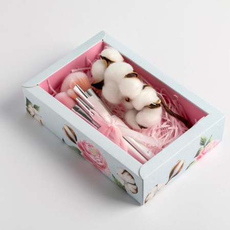 Gift set of brushes for makeup "beautiful moments", 4 pcs