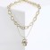 Piece "chain" crumpled amulet, color gold, l = 45 cm
