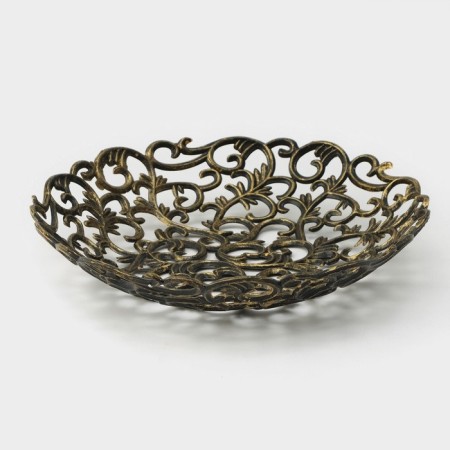 Vase for bread and fruits "Luxury. Antik ", d = 25 cm, color mix
