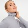 Women's turtleneck Minaku: Basic Line, gray color, size 42