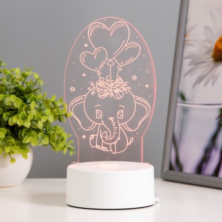 Light "Elephant" Led RGB from the network 11x9.5x18 cm Risalux-3