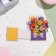 Mini-postcard "March 8! Smiles, happiness, warmth!" glitter, 13x13.5 cm