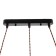 Lamp Bayerlux 1680/3bk E27 40W Black 50x15x30-130 cm