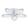 LED ceiling LED with Ambrella Light, Original, Fa466, 5XLED, 90 W, 6750LUM, 3000-6400K, Chromium color.