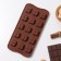 Creolon chocolate form "Creole", silicone, 21 × 10.5 × 2.5 cm, 15 cells, brown color