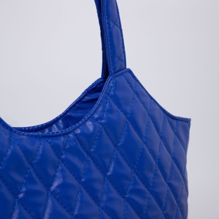 Zipper bag with lightning, blue color-3