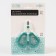 Children's manicure scissors, turquoise/white color