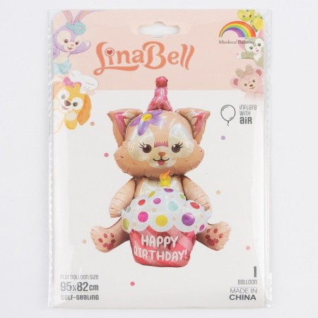 Foil ball 24 "" Lisen with cake ", under the air-2
