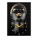 Carty clock wall-mounted interior "Black Gold Girl", silent, 50 x 70 cm