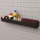 Metal shelf 500x78 mm for storage on a perforated panel, black