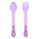 A set of cutlery for feeding "Safari", 2 items: spoon, fork, from 4 months., Mix colors