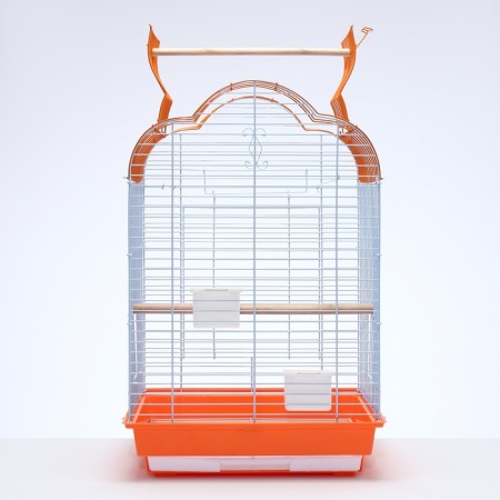 BD-3/1O bird cage, opening roof, 47.5x37x70 cm, orange (packing 6 pcs)-1