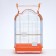 BD-3/1O bird cage, opening roof, 47.5x37x70 cm, orange (packing 6 pcs)