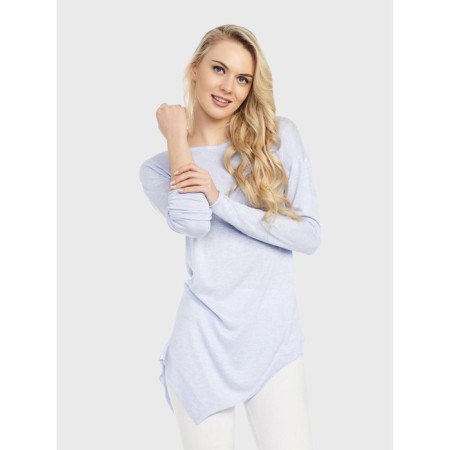 Jumper Female Knitted Contte Elegant, Size S, Blue Color