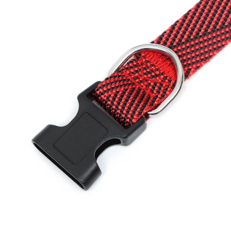 Collar "Kubel", width 2 cm, red-4