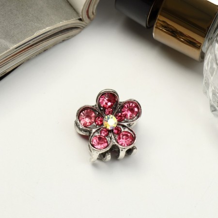 Hair crab "Moxy" Flower, 1.9 cm, mix
