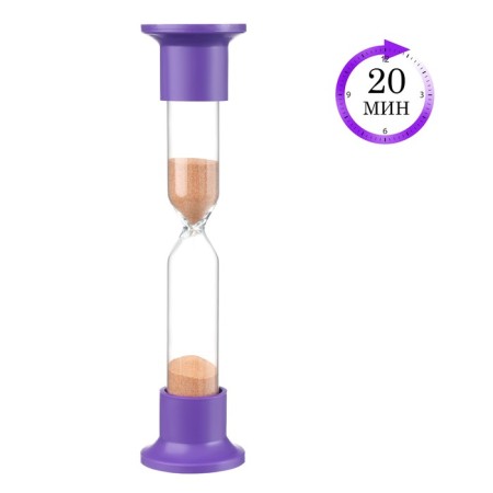 Sanding clock desktop for 20 minutes, H -20 cm, D - 4.4 cm, package package, mix
