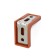 Furniture corner of the tundra, with a decorative pad, 26x26 mm, brown