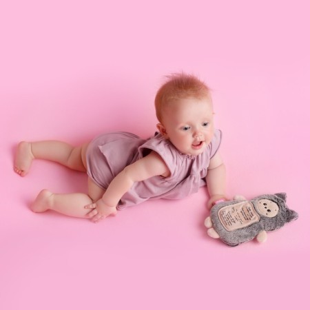 Soft toy 3 in 1 "kitten" with a metric, with cherry bones, 19.5 cm-6