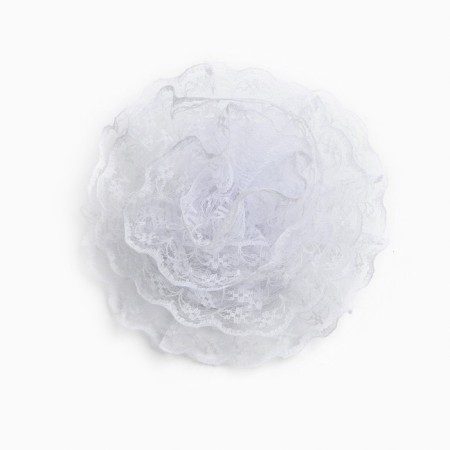 Graduation. Bant for hair on elastic band, white, 10.5 cm, kitty Marie-2