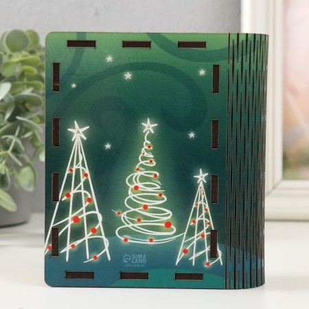 New Year's Building Broke "Christmas trees" 14x12x5 cm-4