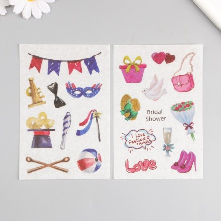 Stick Paper "Festive attributes" set of 6 sheets 18.6x10 cm-2