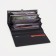 Women's wallet on magnets, black color