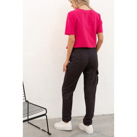 Women's pants, size 58, purple color 60569-1