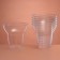 The form of plastic disposable for the cup buffet, 350 ml, transparent, 15 pcs/units.