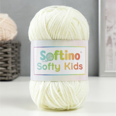 Yarn 100% acrylic "Softy Kids" 90m ± 5m 50 g Color 01 Cream cream