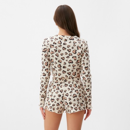 Female pajamas (longshit and shorts) KAFTAN LEO LOVE size 40-42-5