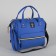 Bag-rug 2 in 1 on wheels 18 ", lightning department, external pocket, blue color