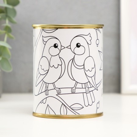 Pigger Bank Metal Children's Coloring "Bird"