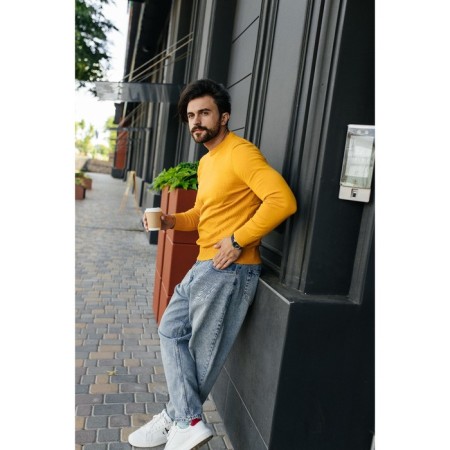Jumper male ise, size 54, yellow color-6