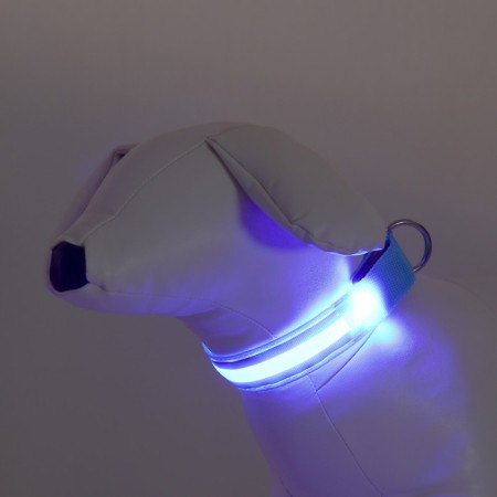 Collar with backlight double strip size S, Osh 35-43 x 2.5 cm, 3 glow lumines-9