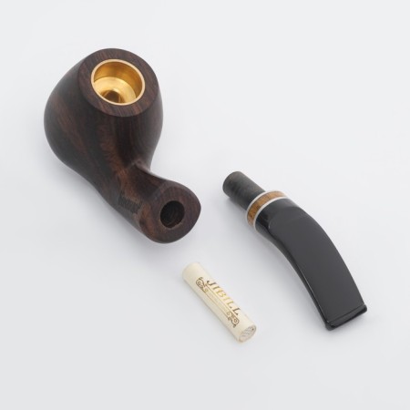 The smoking pipe "Commander premium", classic, 14.5 x 2.8 cm-3