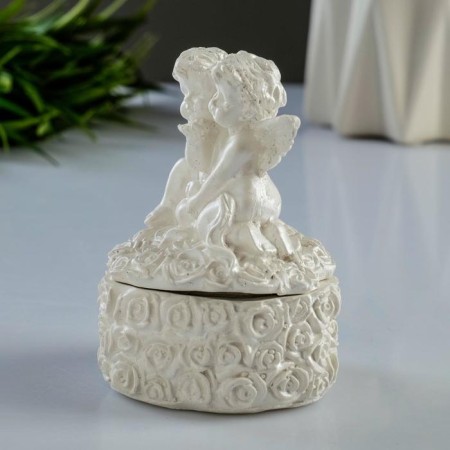 Broke box "Angel" mother -of -pearl, 9cm-1