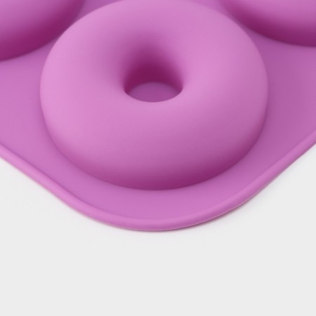 The baking uniform “Sweets. Polor”, silicone, 33 × 25 × 2 cm, 12 cells, d = 6.8 cm, color mix-3