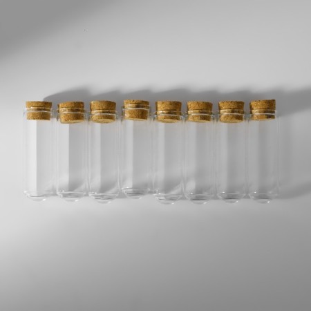 A set of jars for storing beads, d = 1.7 × 5 cm, 8 pcs, in a container, 14.2 × 5.8 × 2.3 cm-2