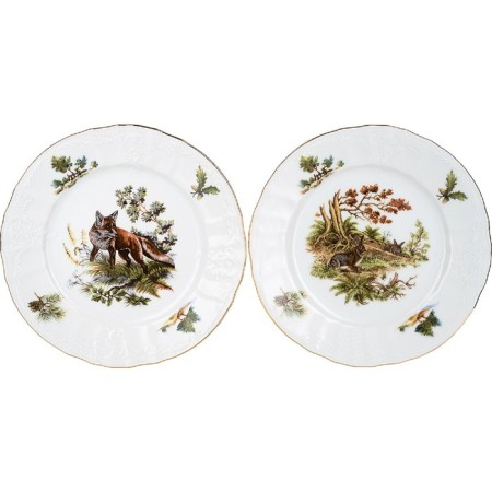 Dessert plate bernadotte, decor "Hunting Stories", 17 cm-1