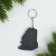 Key keychain, rubber, anime "Chibi", 6.2 x 5.3 cm