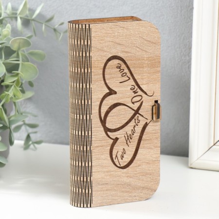 Casket "hearts" 17x8.5x3 cm-1