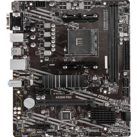 MSI A520M Pro (AM4, MATX) motherboard-1